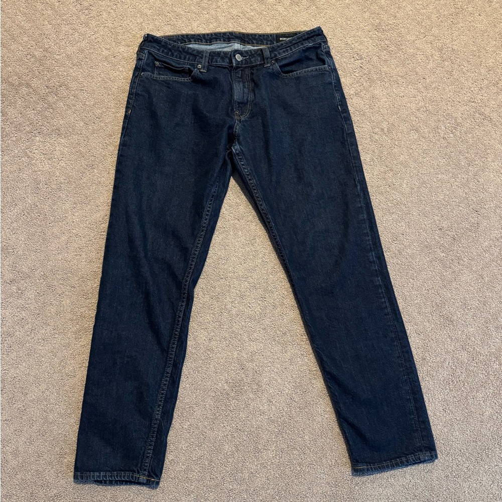 Bonobos Light Weight Jeans Dark Wash Athletic Fit Mens 33/21